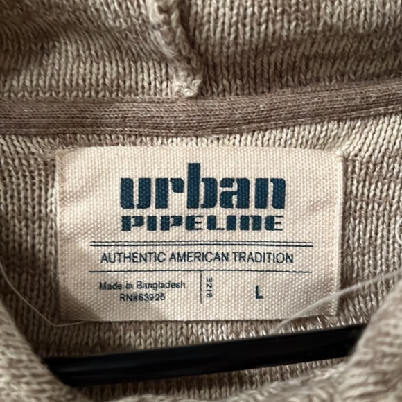 Large Urban Pipeline pullover sweater with hood. - Picture 2 of 2